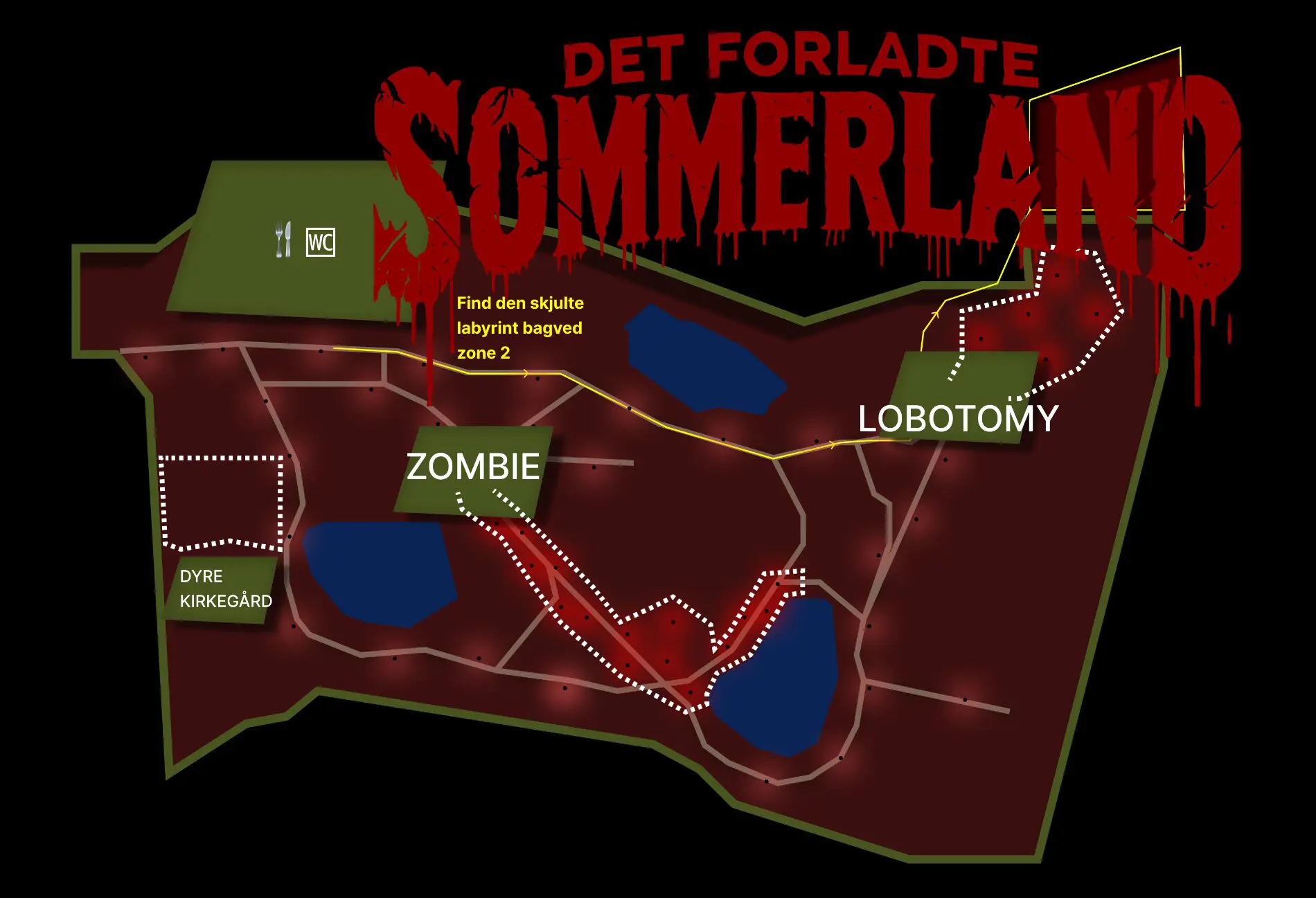 Det Forladte Sommerland Kort